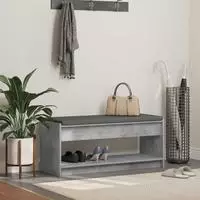 vidaXL Flurbank Betongrau 103 x 38 x 45 cm