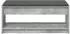 vidaXL Flurbank mit Kissen und Regal, betongrau, 103x38x45cm