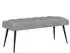 vidaXL Sitzbank mit Knopfheftung, Samt, hellgrau, 110x40x46cm (42038571)