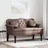 vidaXL Chesterfield Bank braun 120,5x65x75cm Kunstleder (42019281)