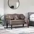 vidaXL Chesterfield Bank braun 120,5x65x75cm Kunstleder (42019281)
