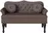 vidaXL Chesterfield Bank braun 120,5x65x75cm Kunstleder (42019281)