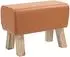 vidaXL Bank 60x30x45cm Echtleder braun