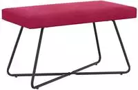 vidaXL Bank Weinrot 80 x 40 x 45 cm Samt