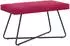 vidaXL Bank weinrot 80x40x45cm Samt