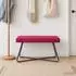 vidaXL Bank weinrot 80x40x45cm Samt