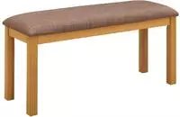 vidaXL Esstischbank 95 x 32 x 45 cm Massivholz Eiche Grau