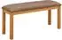 vidaXL Esstischbank 95x32x45cm Massivholz Eiche, grau (42039171)