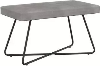 vidaXL Bank hellgrau Samt 80x40x45cm