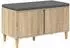 vidaXL Flurbank mit Kissen und Stauraum, Sonoma-Eiche, 80x38x46cm (891530)
