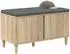 vidaXL Flurbank mit Kissen und Stauraum, Sonoma-Eiche, 80x38x46cm (891530)