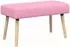 vidaXL Kanalgepolsterte Sitzbank rosa 80x40x46cm Stoff (42038485)