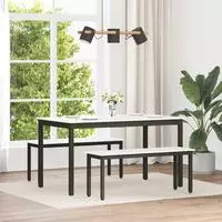 vidaXL Bank Wei&szlig; 110 x 35 x 45 cm Massives Kiefernholz