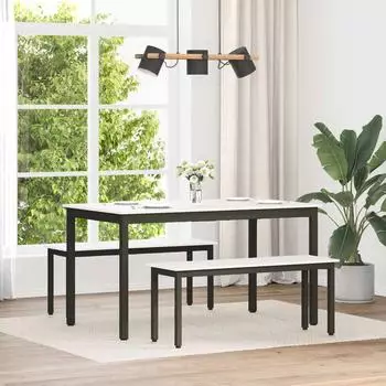 vidaXL Bank aus Massivkiefer, wei&szlig;, 110x35x45cm