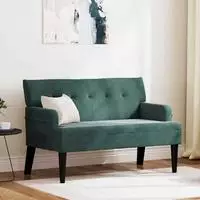 vidaXL Chesterfield Bank Dunkelgr&uuml;n 112 x 65,5 x 75 cm Samt