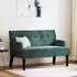 vidaXL Chesterfield Bank dunkelgrün, Samt, 112x65,5x75cm (42019288)