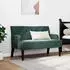 vidaXL Chesterfield Bank dunkelgrün, Samt, 112x65,5x75cm (42019288)
