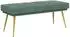 vidaXL Doppellagige Bank meergrün, Samt, 120x45x46cm (42038596)