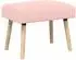 vidaXL Sitzbank Uni Rosa Bouclé 60x40x45cm (42038401)