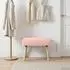vidaXL Sitzbank Uni Rosa Bouclé 60x40x45cm (42038401)