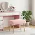 vidaXL Sitzbank Uni Rosa Bouclé 60x40x45cm (42038401)