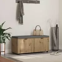 vidaXL Flurbank Artisan-Eiche 100 x 38 x 46 cm
