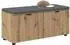 vidaXL Flurbank mit Kissen und Regal Artisan-Eiche 100x38x46cm (891495)