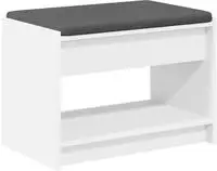 vidaXL Flurbank Wei&szlig; 63 x 38 x 45 cm