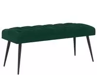 vidaXL Bank mit Knopfheftung Dunkelgr&uuml;n 110 x 40 x 46 cm Samt
