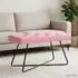vidaXL Sitzbank mit Knopfheftung, Stoff, rosa, 80x40x46cm (42038369)