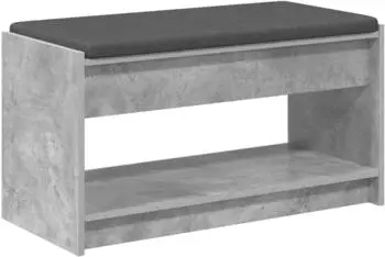 vidaXL Flurbank betongrau 83x38x45cm