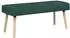 vidaXL Kanalgepolsterte Bank dunkelgrün, Stoff, 110x40x46cm