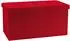 VCM Boxas Stoff-Sitztruhe rot, 38x76x38cm