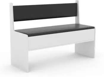 VCM Esal Eckbank-Element aufklappbar, wei&szlig;, 110cm