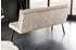 Riess-Ambiente BIG GEORGE Sitzbank 160cm, champagner beige, Samt, Taschenfederkern