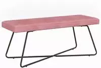 vidaXL Bank Rosa 110 x 40 x 45 cm Samt