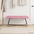 vidaXL Sitzbank rosa 110x40x45cm Samt