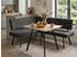 Beautysofa Zerra Eckbank L-Form, Curio-Stoff, graphit, 192x153cm