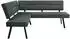 Beautysofa Zerra Eckbank L-Form, Curio-Stoff, graphit, 192x153cm