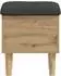 vidaXL Aufbewahrungsbank mit Kissen Artisan-Eiche 42x42x46cm (8017726)