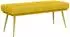 vidaXL Doppellagige Sitzbank gelb 120x45x46cm Samt