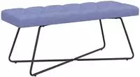 vidaXL Bank mit Knopfheftung Jeans blau 110 x 40 x 46 cm Stoff