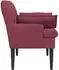 vidaXL Zweisitzer mit Knopfheftung, Stoff, weinrot, 111x68x80cm (42041799)
