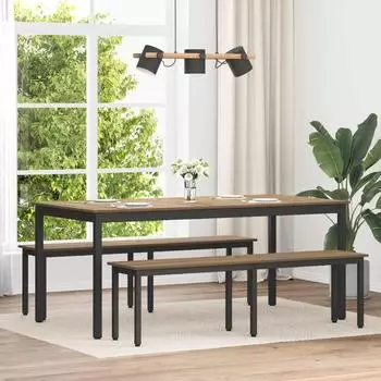 vidaXL Sitzbank Kunsthandwerk Eiche, 160x35x45cm (892607)