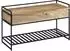 Wohnling Sitzbank mit Stauraum Mango Massivholz / Metall, braun, 90x52x38cm (WL6.586)