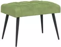 vidaXL Bank mit Knopfheftung Hellgr&uuml;n 60 x 40 x 45 cm Samt