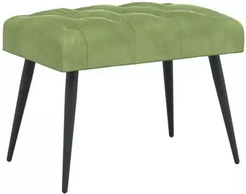 vidaXL Sitzbank mit Knopfheftung, Samt, hellgr&uuml;n, 60x40x45cm (42038546)