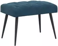 vidaXL Bank mit Knopfheftung Blau 60 x 40 x 45 cm Samt