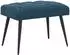 vidaXL Sitzbank mit Knopfheftung, Samt, blau, 60x40x45cm