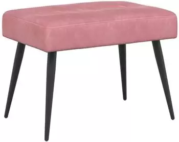 vidaXL Sitzbank mit Knopfheftung, rosa, Samt, 60x40x45cm